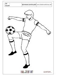 Futbol boyama sayfaları